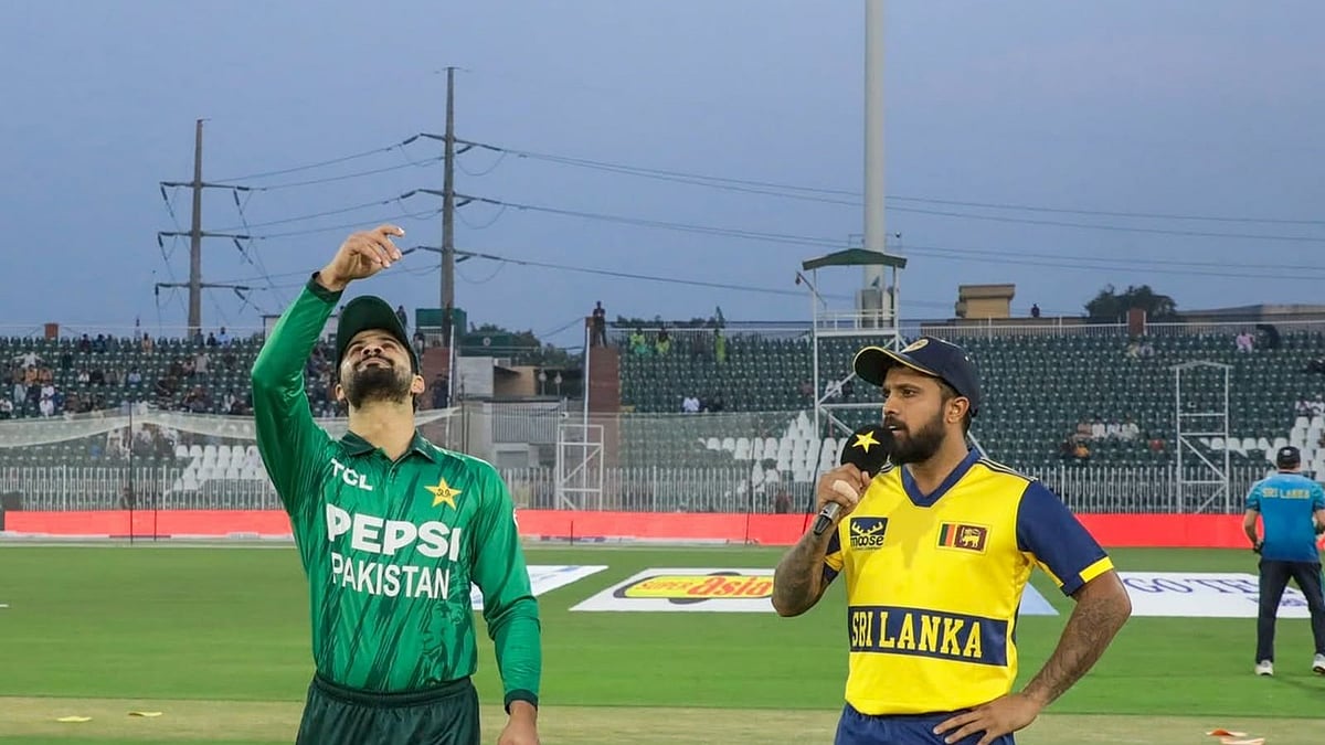 Pakistan and Sri Lanka captains at the toss of 1st T20I.  - OfficialSLC
/X