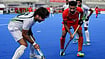 | Photo: PTI/Atul Yadav : India's Sukhjeet Singh, right, vies for ball control with Pakistan's Ahmad Nadeem during the men's hockey semi-final match between India and Pakistan at the 20th Asian Games Aichi-Nagoya 2026, in Kakamigahara, Japan, Thursday, Oct. 1, 2026. 