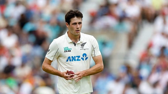 Will O'Rourke will miss New Zealand's home series against India due to hamstring and calf injuries. - X/@BLACKCAPS