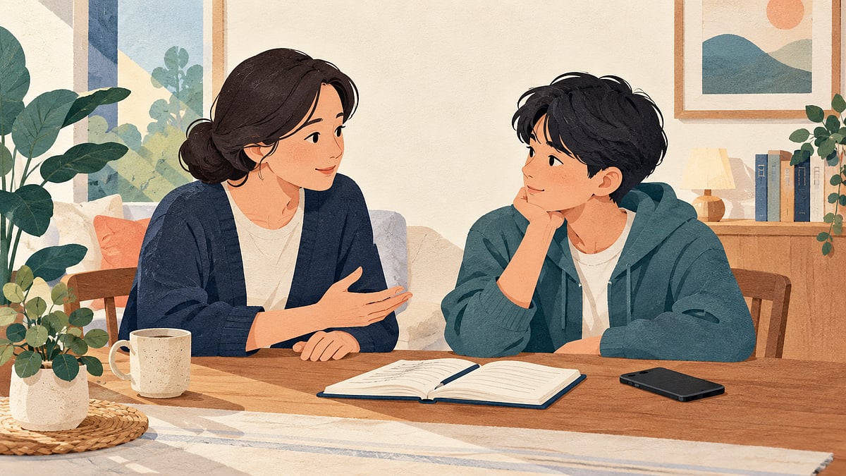 소비자 보호와 정보 검증을 주제로 한 일러스트