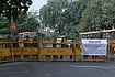 Barricades, Armoured Vehicles: Heavy Police Deployment In Delhi As Youth Protest Seeks Gyanesh Kumar’s Resignation | Photo: Tribhuvan Tiwari : Security personnel stand guard and inspect as heavy police deployment and entry restrictions are enforced ahead of a planned protest by Cockroach Janta Party (CJP) members against Chief Election Commissioner (CEC) Gyanesh Kumar, in New Delhi