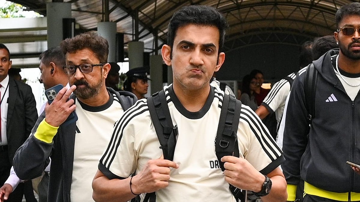 India National Cricket Team and Gautam Gambhir in sri lanka icc x