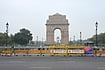 Barricades, Armoured Vehicles: Heavy Police Deployment In Delhi As Youth Protest Seeks Gyanesh Kumar’s Resignation | Photo: AP : Barricades are placed near the India Gate monument as security is tightened on the morning of a youth protest demanding the resignation of the country's election chief Gyanesh Kumar, in New Delhi, India, Saturday, Oct. 10, 2026.