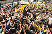 | Photo: PTI/Rushikesh More : A demonstrator addresses media persons during a protest organised by the Cockroach Janta Party (CJP) demanding the resignation of Chief Election Commissioner (CEC) Gyanesh Kumar over alleged electoral roll irregularities, at Connaught Place, in New Delhi.