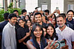 | Photo: AICC via PTI  : In this image released on Oct. 10, 2026, Tamil Nadu Chief Minister Vijay and Congress leader and LoP in the lok Sabha Rahul Gandhi clicks selfies with people during a meeting, in Chennai.