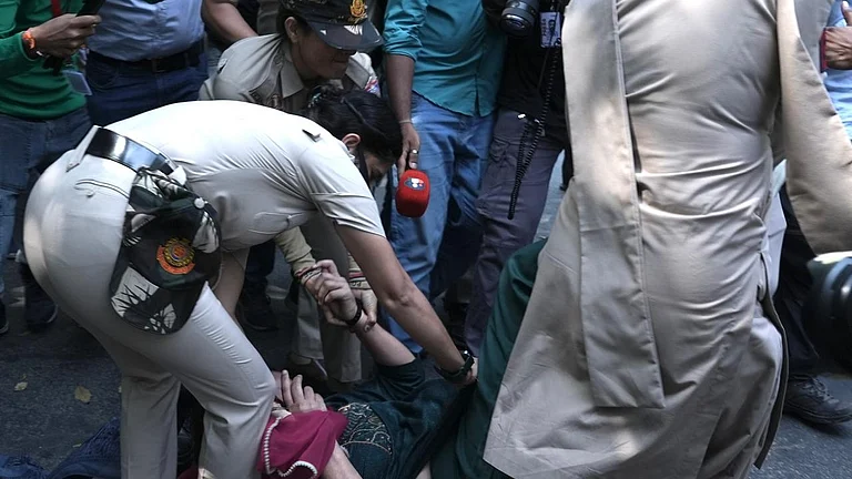 Police detain CJP protestors (Representative Image) - Tribhuvan Tiwari