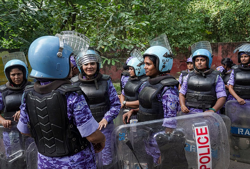 Electoral roll irregularities Delhi protest

