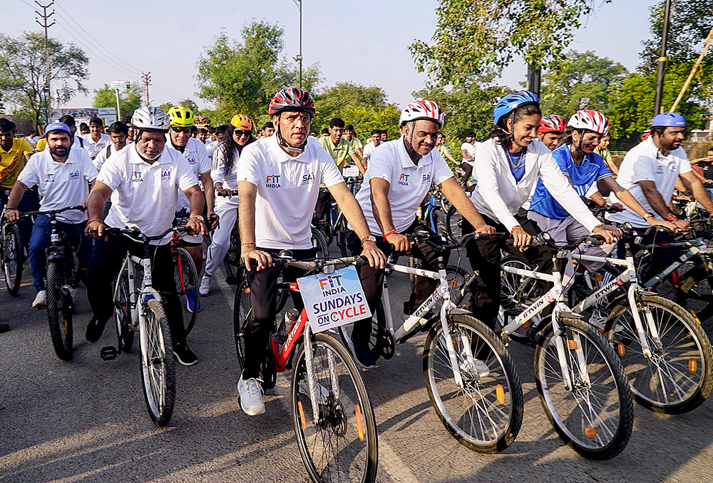 Fit India Sundays on Cycle event