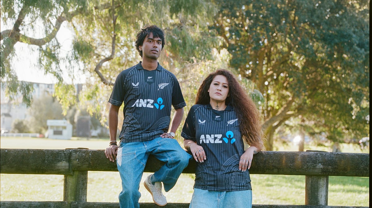 New Zealand will wear a special ‘Kotahitanga’ jersey featuring lotus flowers. - X/@BLACKCAPS