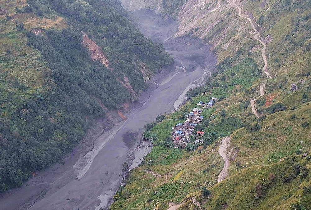 Nepal landslide flood