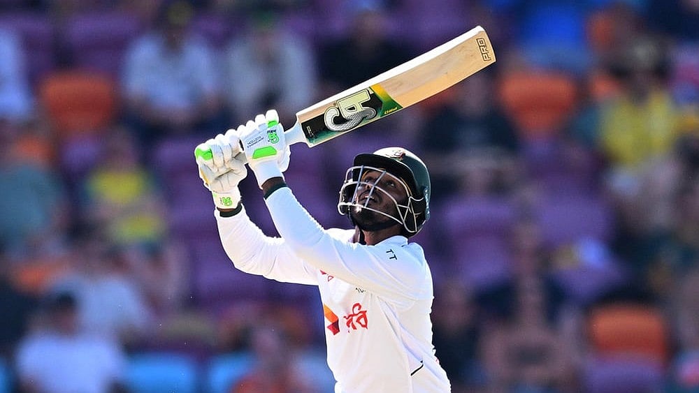 Bangladesh's Tanzid Hasan bats against Australia during their cricket test match in Darwin, Australia, Thursday, Aug. 13, 2026.  - | Photo: James Ross/AAP Image via AP