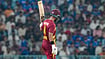 | Photo: PTI/Shahbaz Khan : West Indies’ captain Shai Hope celebrates his half century during the first T20I cricket match of a series between India and West Indies, in Lucknow, Uttar Pradesh, Tuesday, Oct. 6, 2026. 