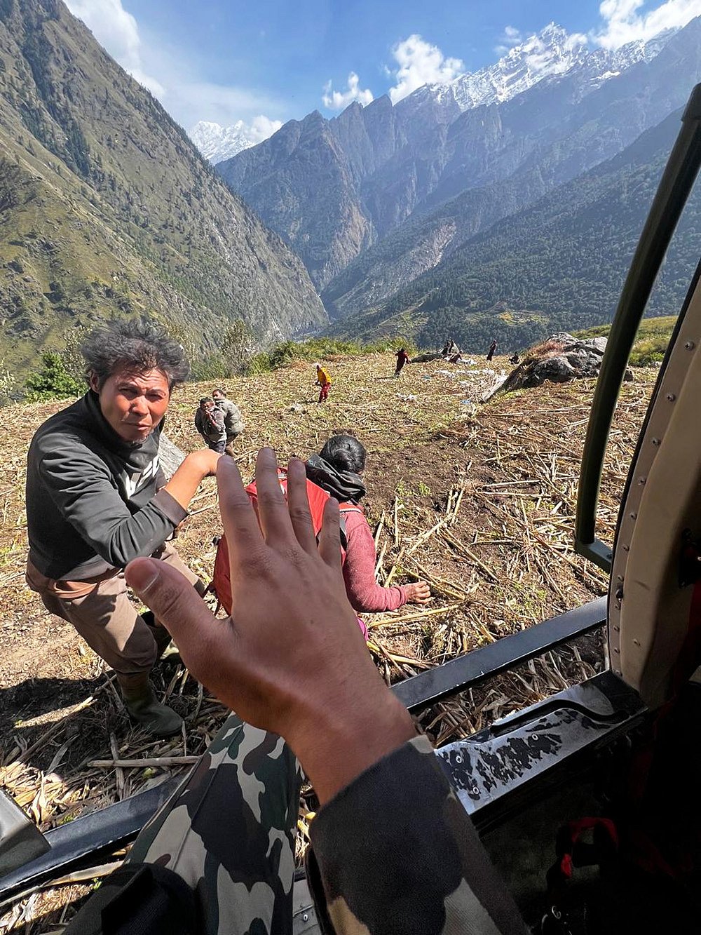 Gorkha suspension bridge washed away
