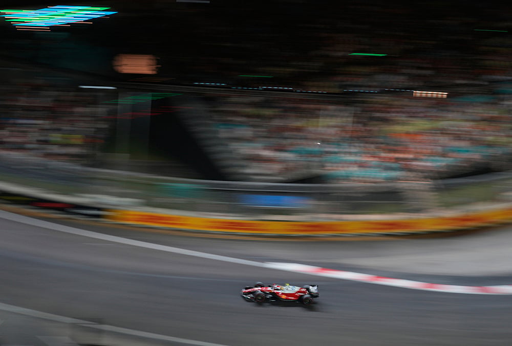 Singapore F1 GP Auto Racing qualifying highlights Ferrari driver Lewis Hamilton