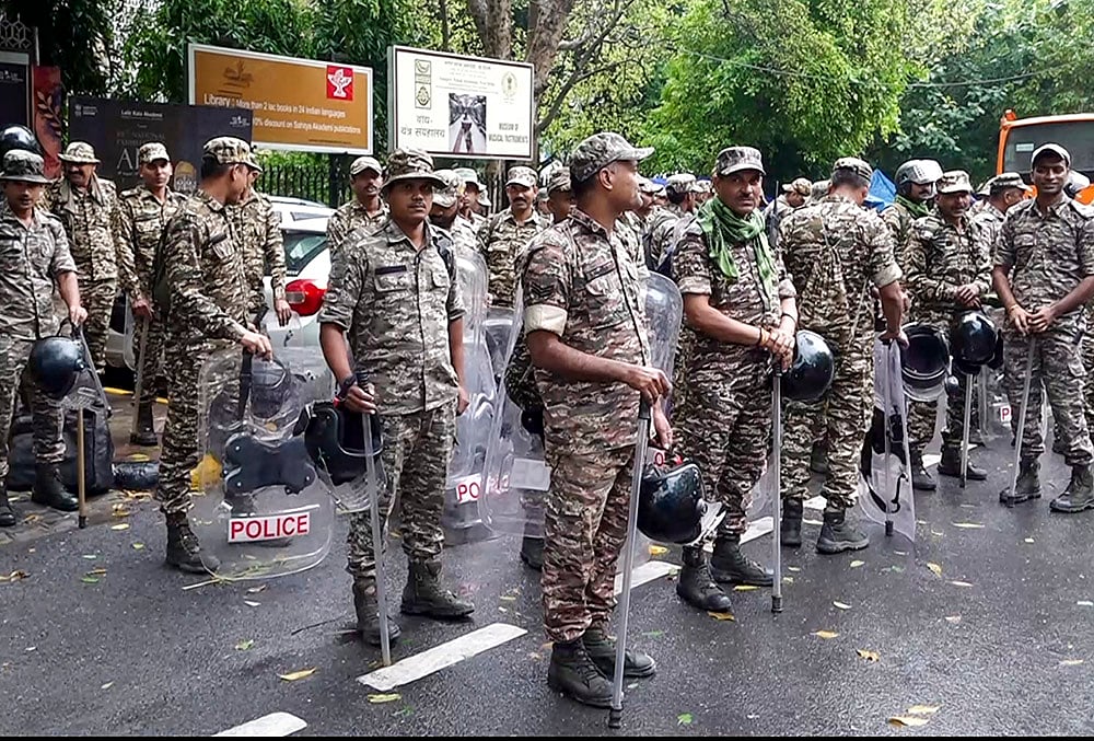 Barakhamba Road protest