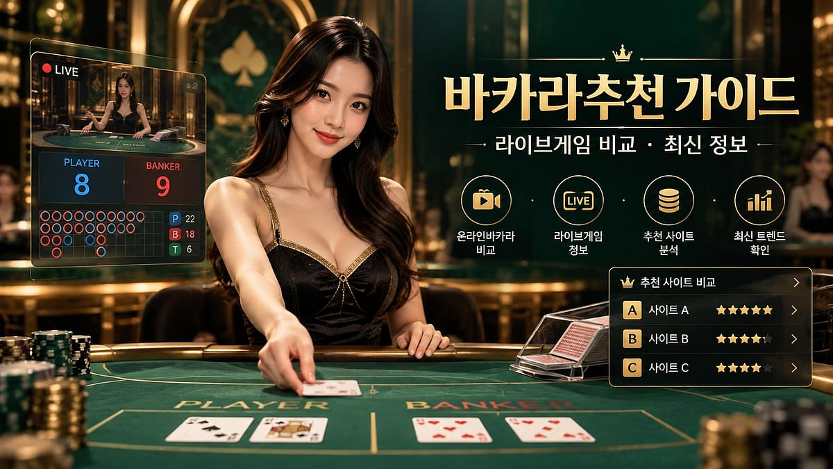 바카라추천 최신 정보 온라인바카라·라이브게임·사이트 비교 가이드