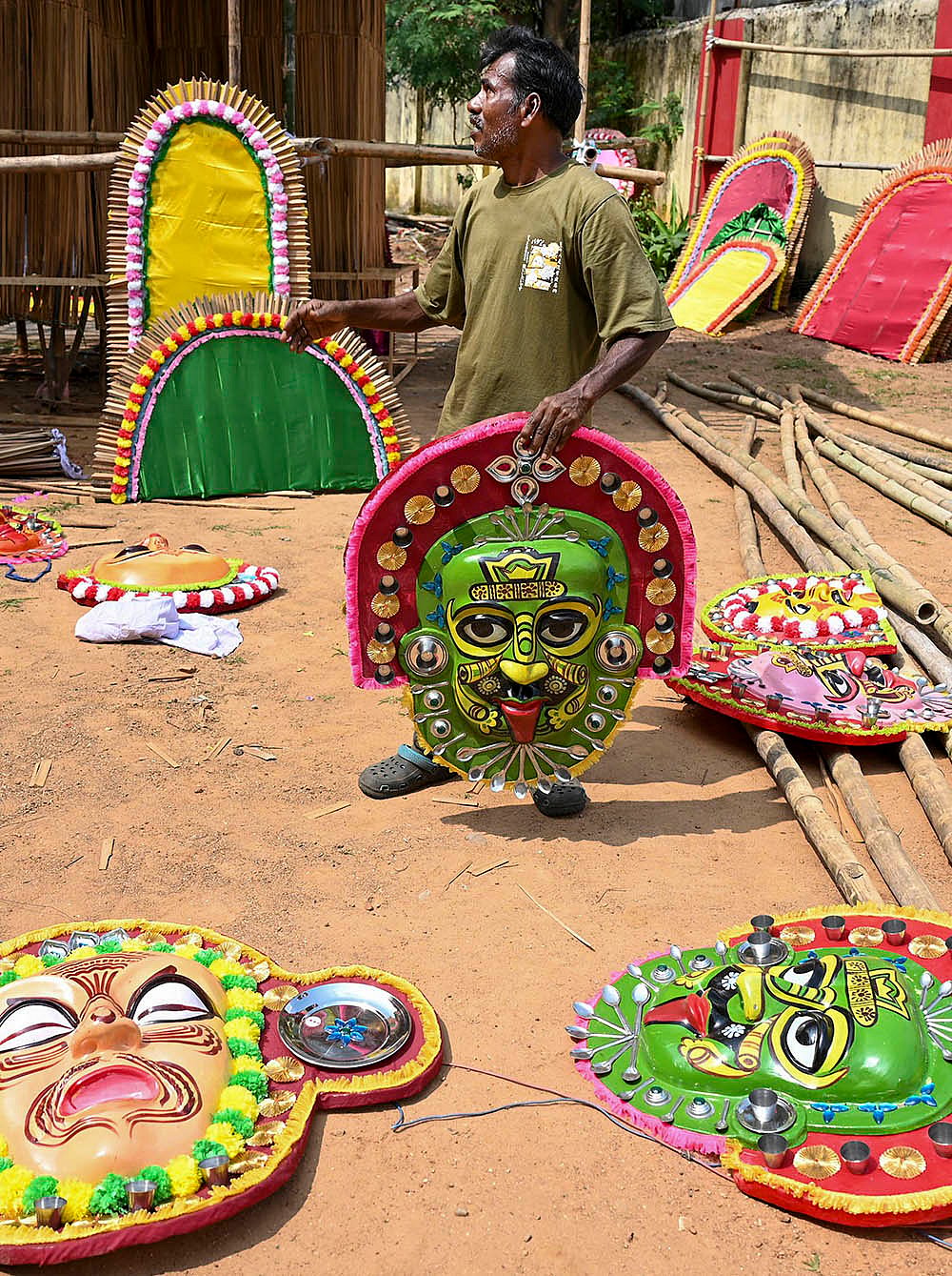 Durga Puja preparations in ranchi 