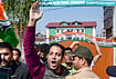 J-K Mahila Congress Workers Stage Protest Against IAS Officer, CEC | Photo: PTI : Jammu and Kashmir Congress workers protest
