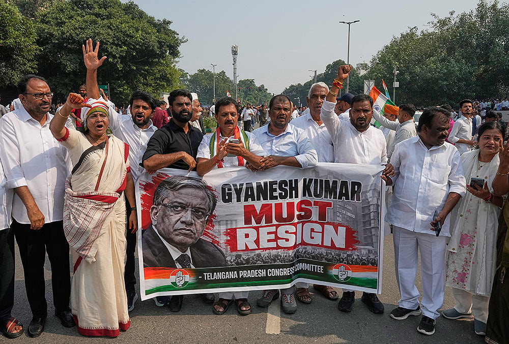 Opposition march detention Delhi
