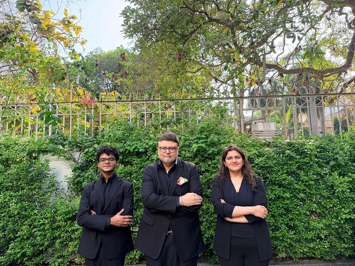 Ojjus Chawla, Dr. Harvansh Chawla and Karina Chawla - null