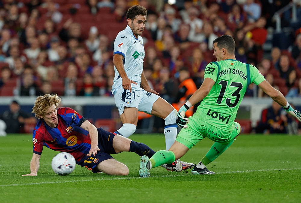 Barcelona vs Getafe La Liga match highlights-Barcelonas Anthony Gordon