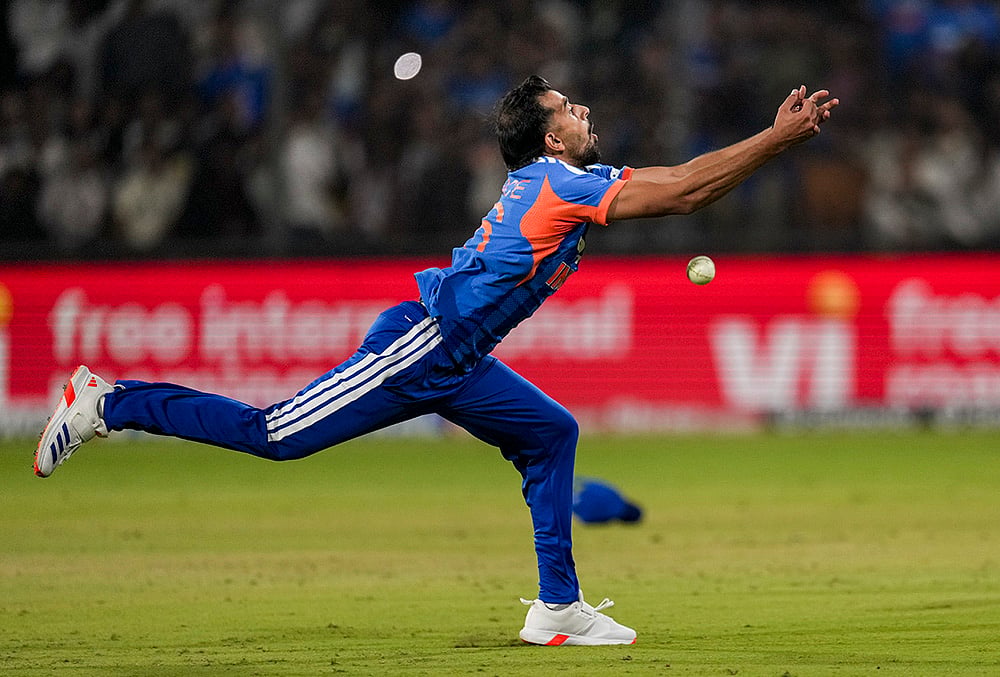 India vs West Indies 3rd T20 cricket highlights-Indias Prince Yadav 