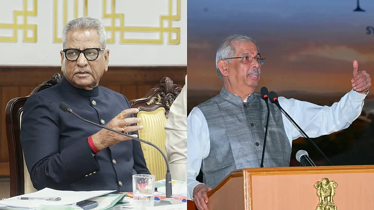 Om Prakash Mathur and Rajendra Vishwanath Arlekar (L-R) - File Photo | X