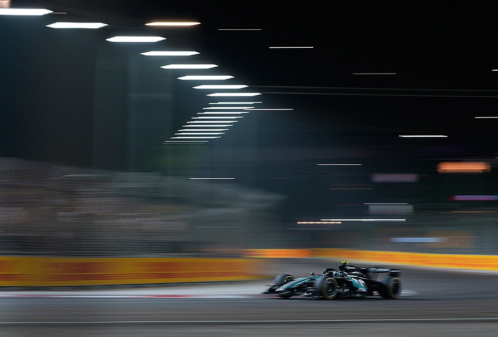F1 Singapore Grand Prix auto racing highlights-Mercedes driver Andrea Kimi Antonelli 