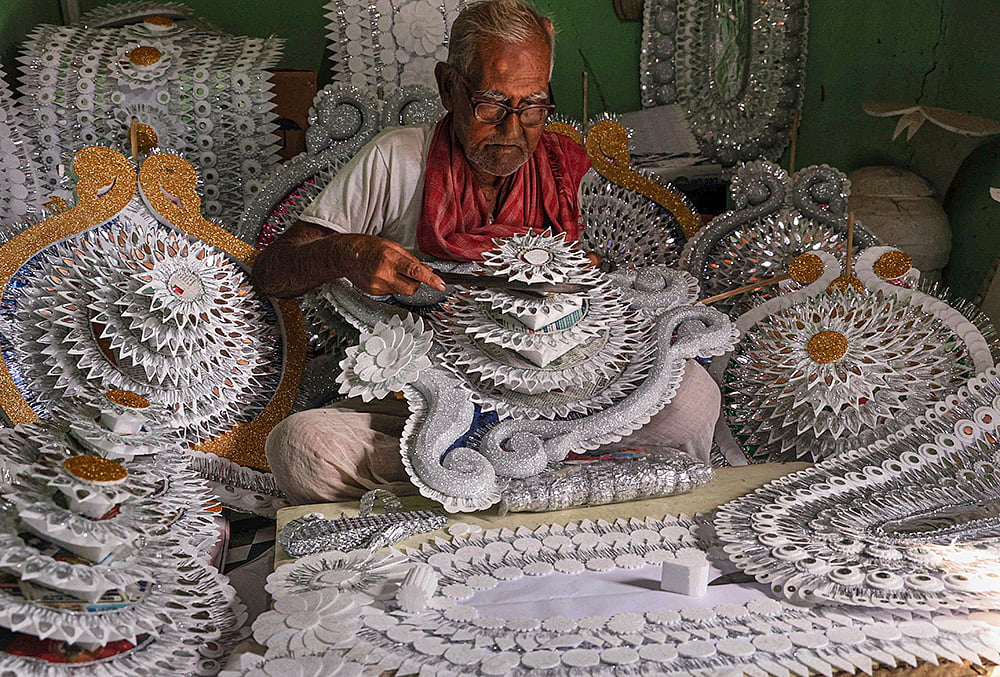 Durga Puja preparations birbhum