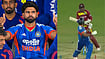 Shreyas Iyer's Pre-Batting Routine Backfires As West Indies Star Dismisses Indian Captain | Watch Screengrab/Jiohotstar : Composte image of Shreyas Iyer doing concentration practice before coming to bat and getting dismissed by Roston Chase on just 1 run