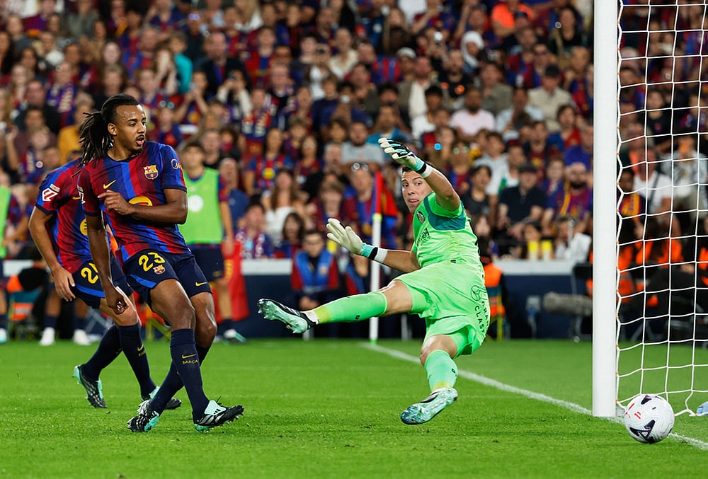 Barcelona vs Getafe La Liga match highlights-Barcelonas Jules Kounde