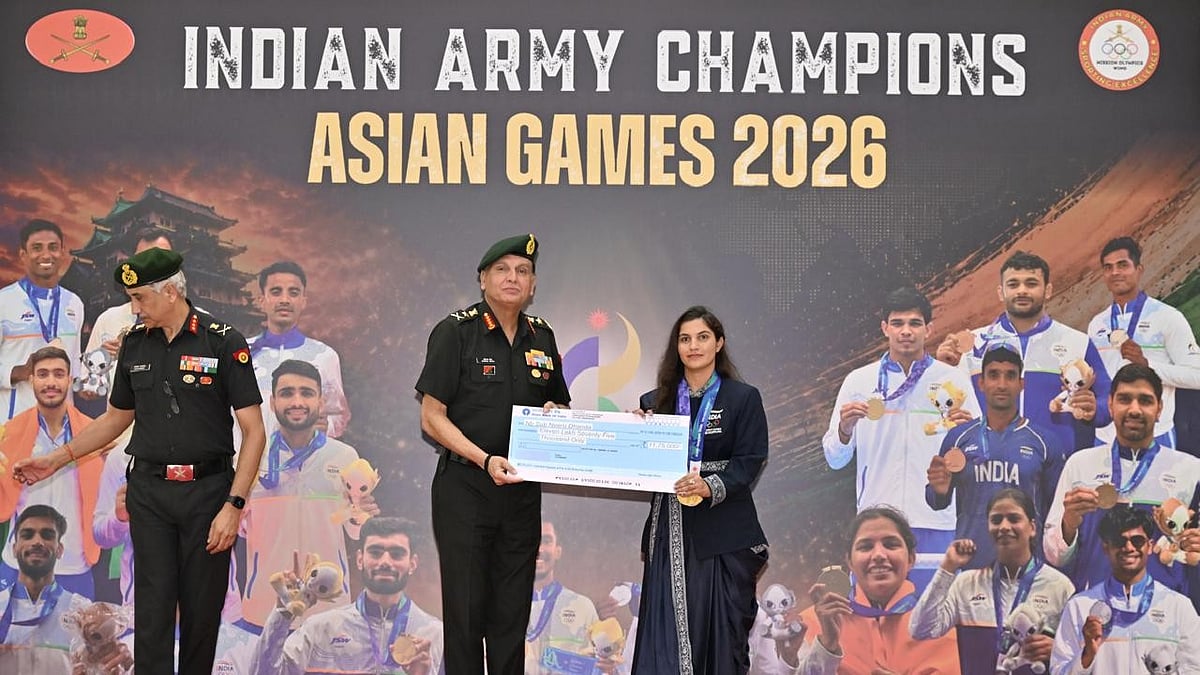 COAS honoured Indian Army sportspersons for their performances at the Asian Games 2026. - File 