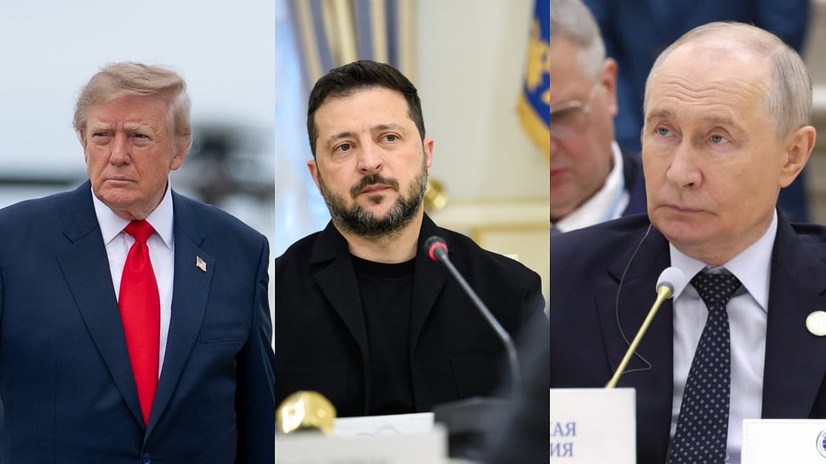 US President Donald Trump, Ukrainian President Voldymyr Zelenskyy and Russian President Vladimir Putin - X@WhiteHouse, X@ZelenskyyUa, X@mfa_russia
