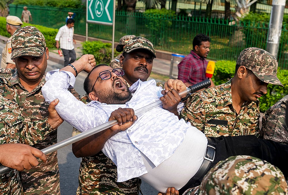 Congress youth wing protest Delhi
