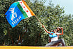 In Photos: NSUI Members Detained During Flash Protest At Connaught Place | Photo: PTI/Salman Ali : Security personnel detain National Students' Union of India (NSUI) activists during a protest demanding immediate resignation of Chief Election Commissioner (CEC) Gyanesh Kumar, at Connaught Place, in New Delhi, Tuesday, Oct. 13, 2026.