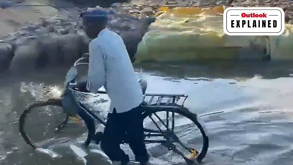 Heavy rain flooded grain markets in Punjab’s Malwa region  - ANI
