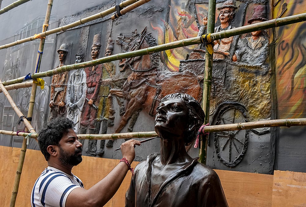 Durga Puja lighting and decorations