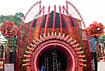 | Photo: PTI/Swapan Mahapatra : A worker decorates a community Durga Puja pandal ahead of the festival, in Kolkata, West Bengal, Tuesday, Oct. 13, 2026. 