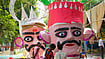 | Photo: PTI : Workers prepare effigies of demon king ‘Ravana’ ahead of the ‘Dussehra’ festival, in Patna, Tuesday, Oct. 13, 2026. 