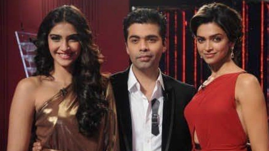 Deepika Padukone and Sonam Kapoor on KWK
