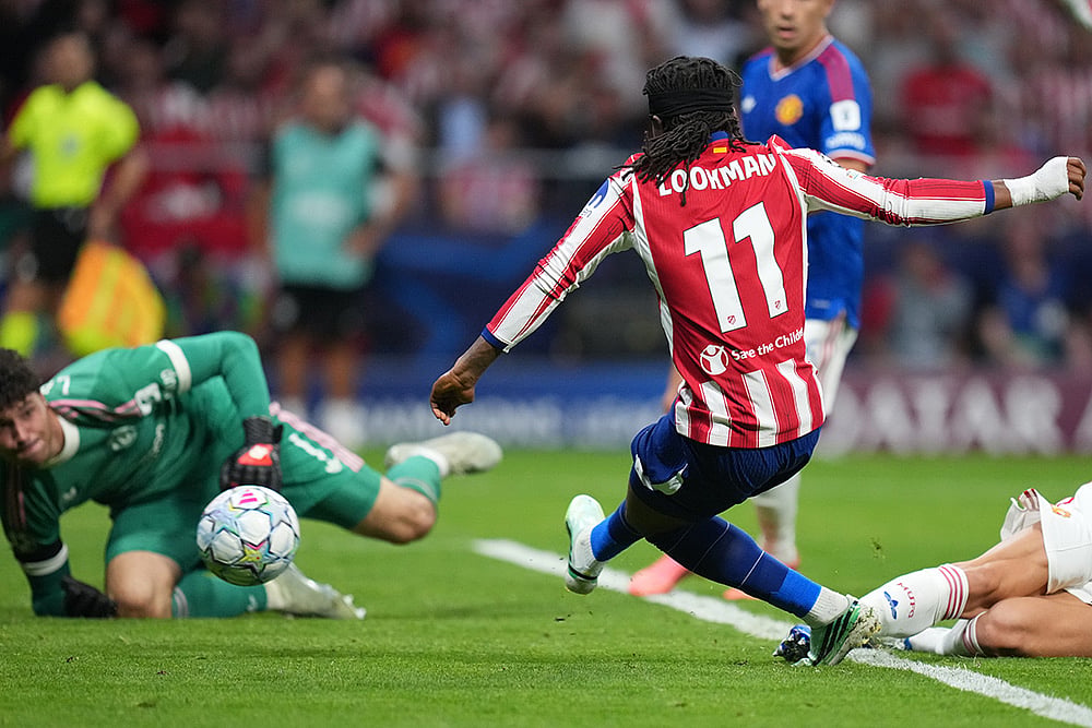 UEFA Champions League Soccer Match: Atletico Madrid vs Manchester United