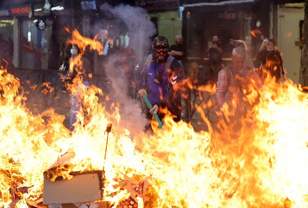 Protest in Tirana

