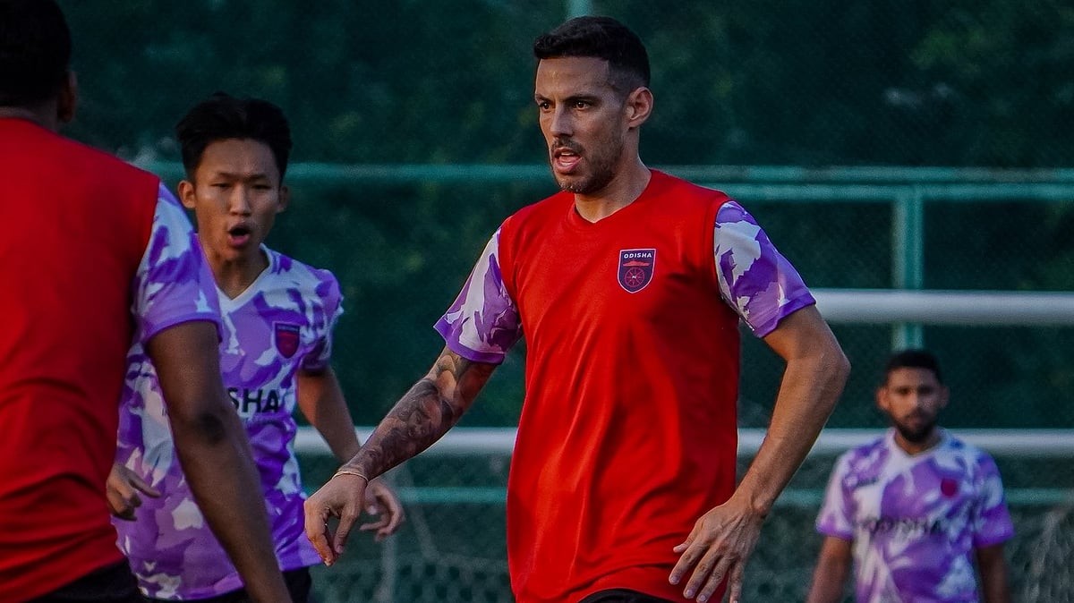 Odisha FC footballers in training during Indian Super League 2026-27.  - OdishaFC/X