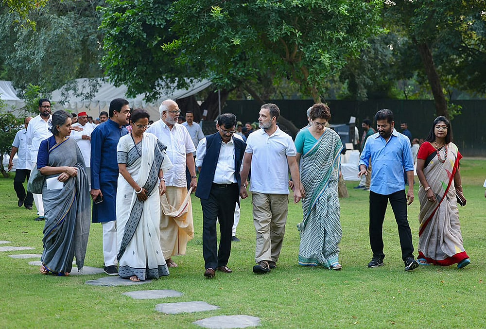 INDIA bloc meeting Rahul Gandhi residence