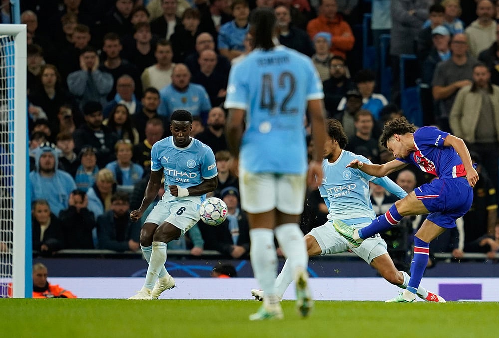 Man City vs PSG UEFA champions league football highlights-Maghnes Akliouche
