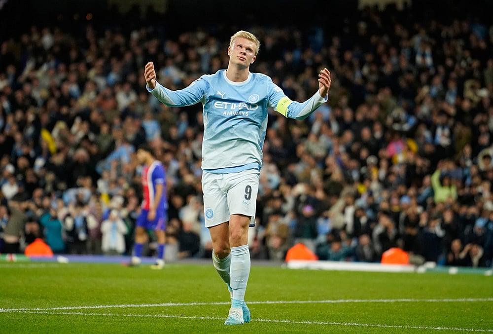 Man City vs PSG UEFA champions league football highlights-Erling Haaland