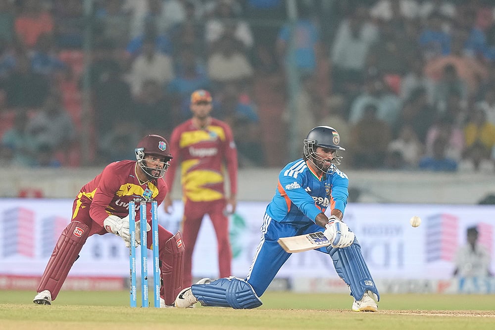 India vs West Indies 4th T20I Tilak Varma