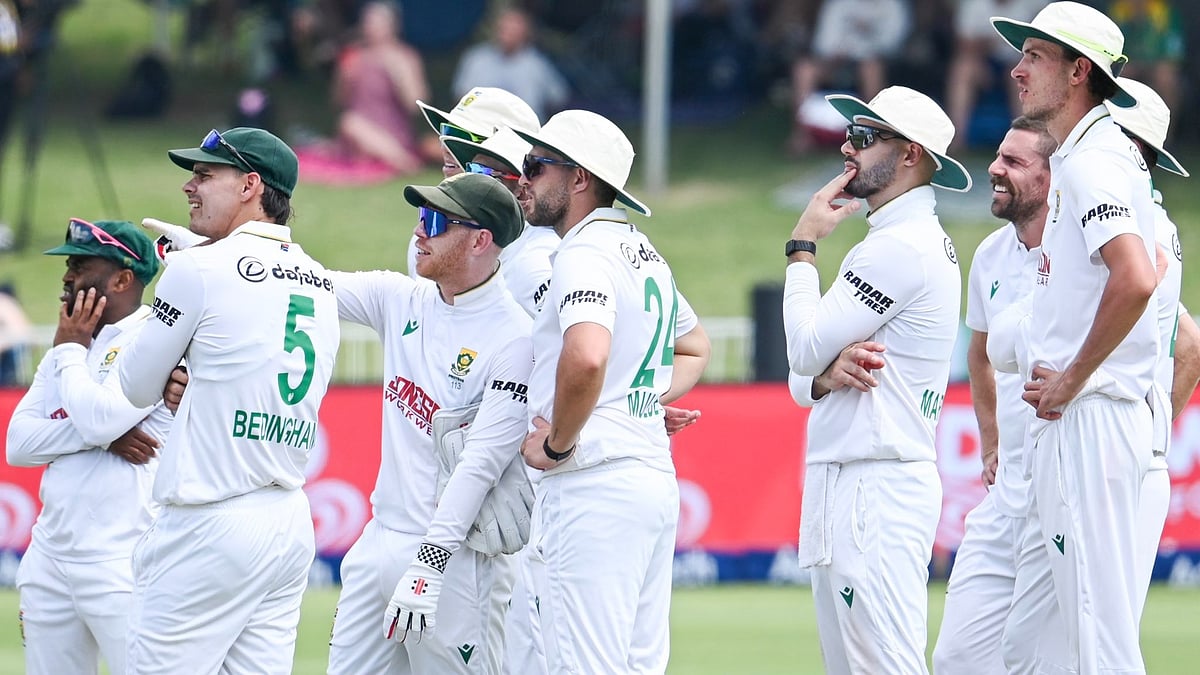 South African players during the first Test against Australia in Durban - | Photo: X/ProteasMen