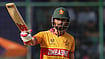 Will Sikandar Raza Reverse Retirement? Zimbabwe Star Reveals Big Decision Ahead Of Cricket World Cup 2027 At Home | Photo: AP/Manish Swarup : Zimbabwe's captain Sikandar Raza celebrates his fifty runs during the T20 World Cup cricket match between South Africa and Zimbabwe in New Delhi.