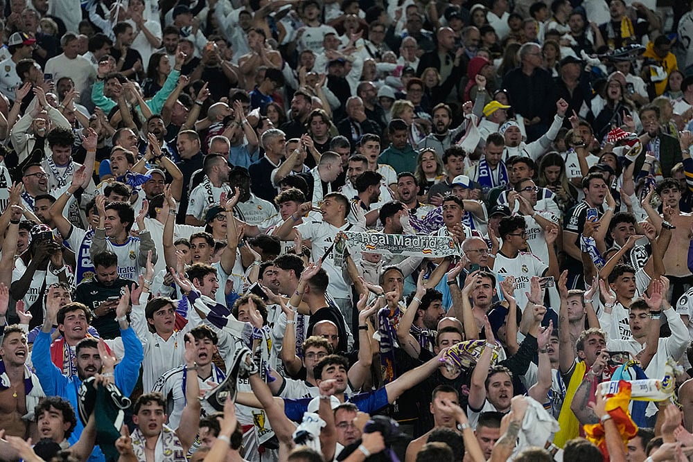 UEFA Champions League Soccer Match: Real Madrid vs Roma